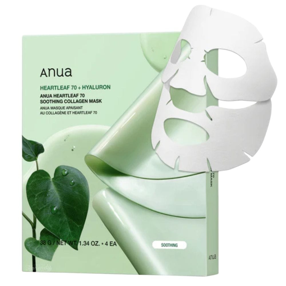 Anua Heartleaf 70 Soothing Collagen Mask - 4 Pieces