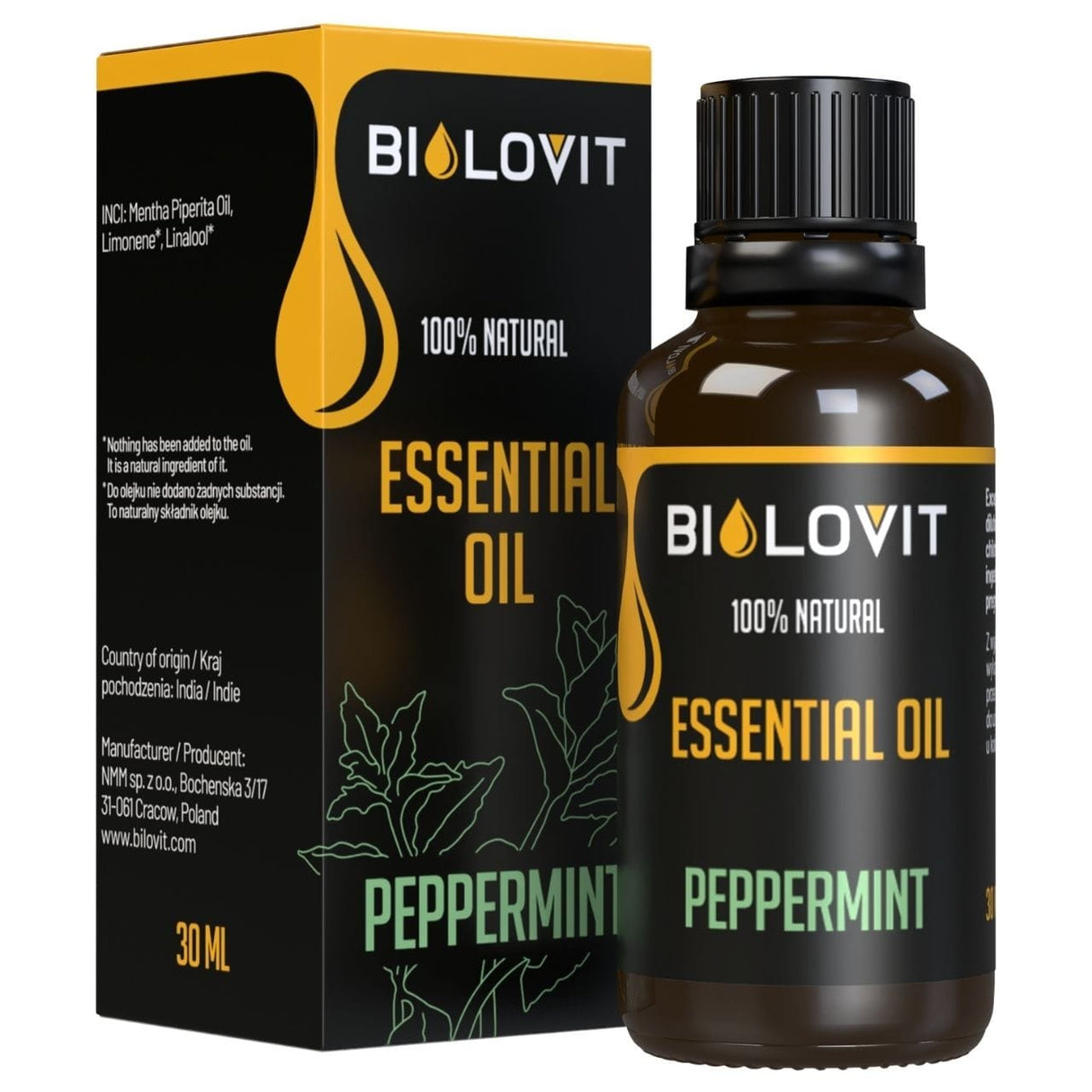Bilovit Peppermint Essential Oil - 30 ml