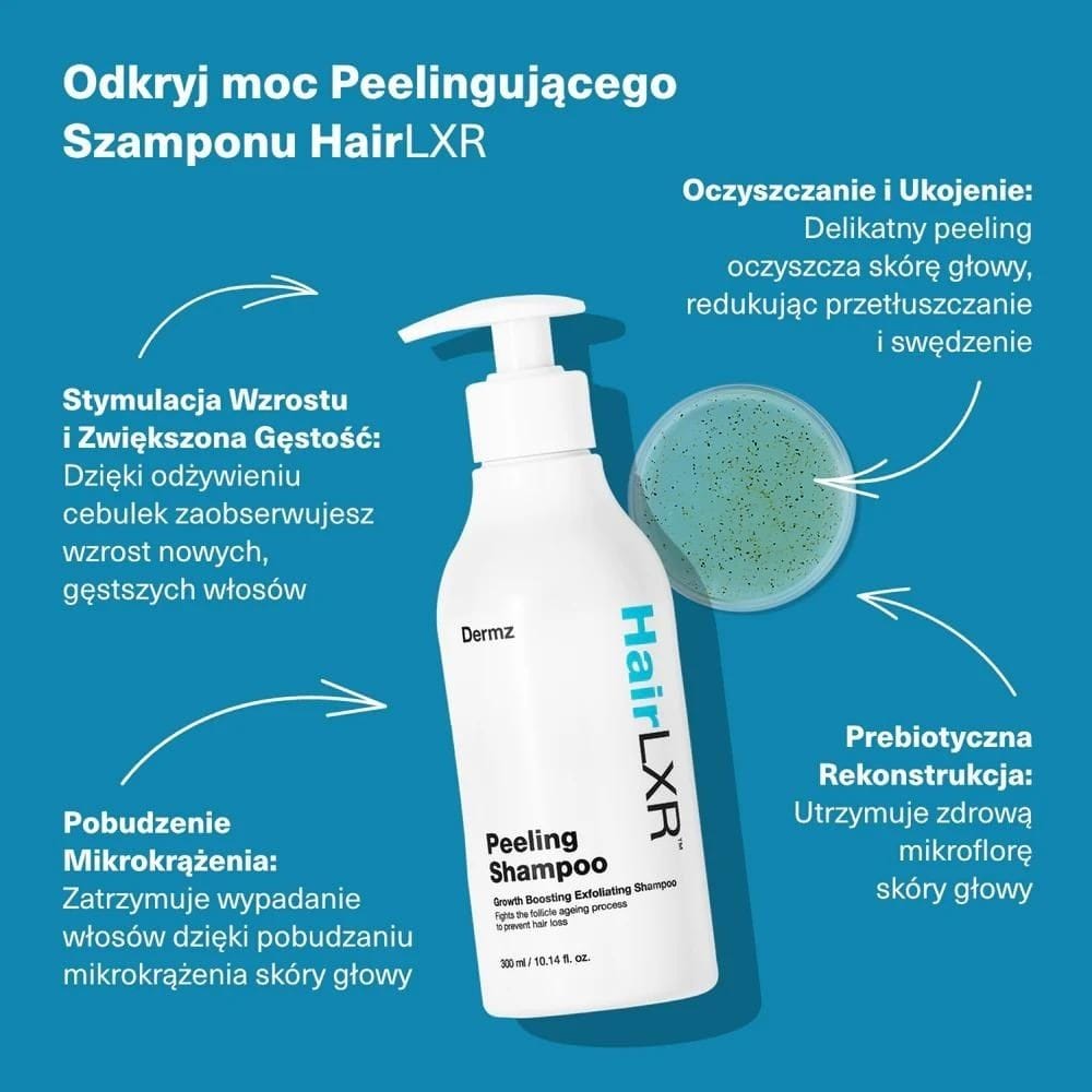 Dermz HairLXR Scrubbing Shampoo - 300 ml