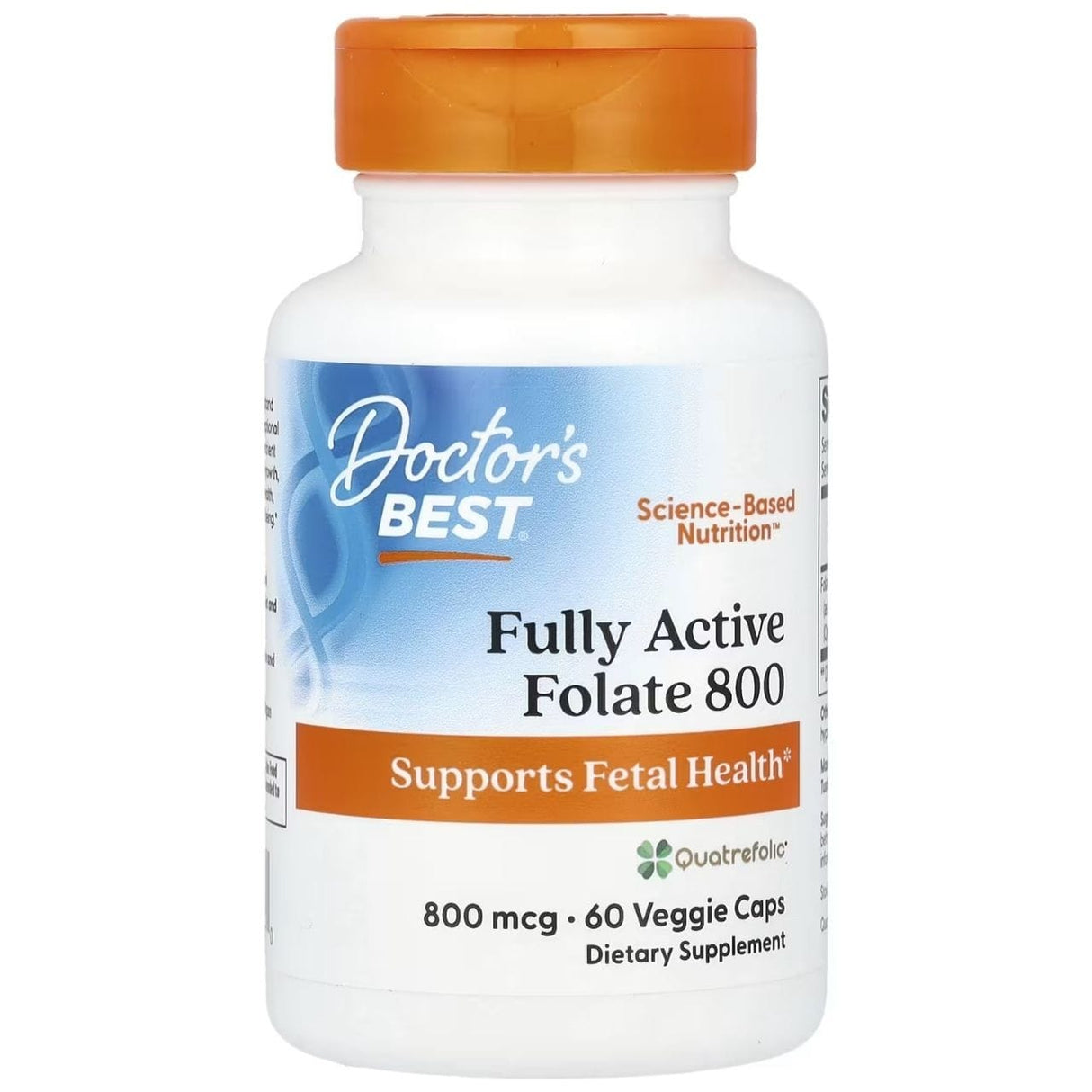 Doctor's Best Fully Active Folate 800 mcg - 60 Veg Capsules