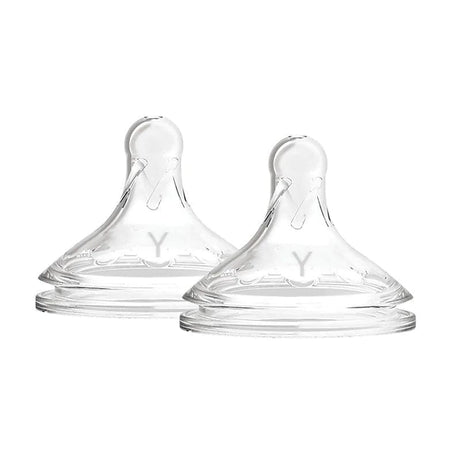 Dr Brown’s Natural Flow® Wide-Neck Baby Bottle Silicone Teat - 2 pieces
