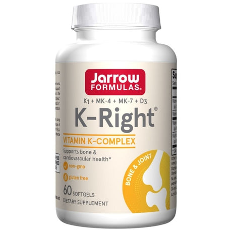 Jarrow Formulas K-Right, Vitamins K + D3 2000 IU - 60 Capsules