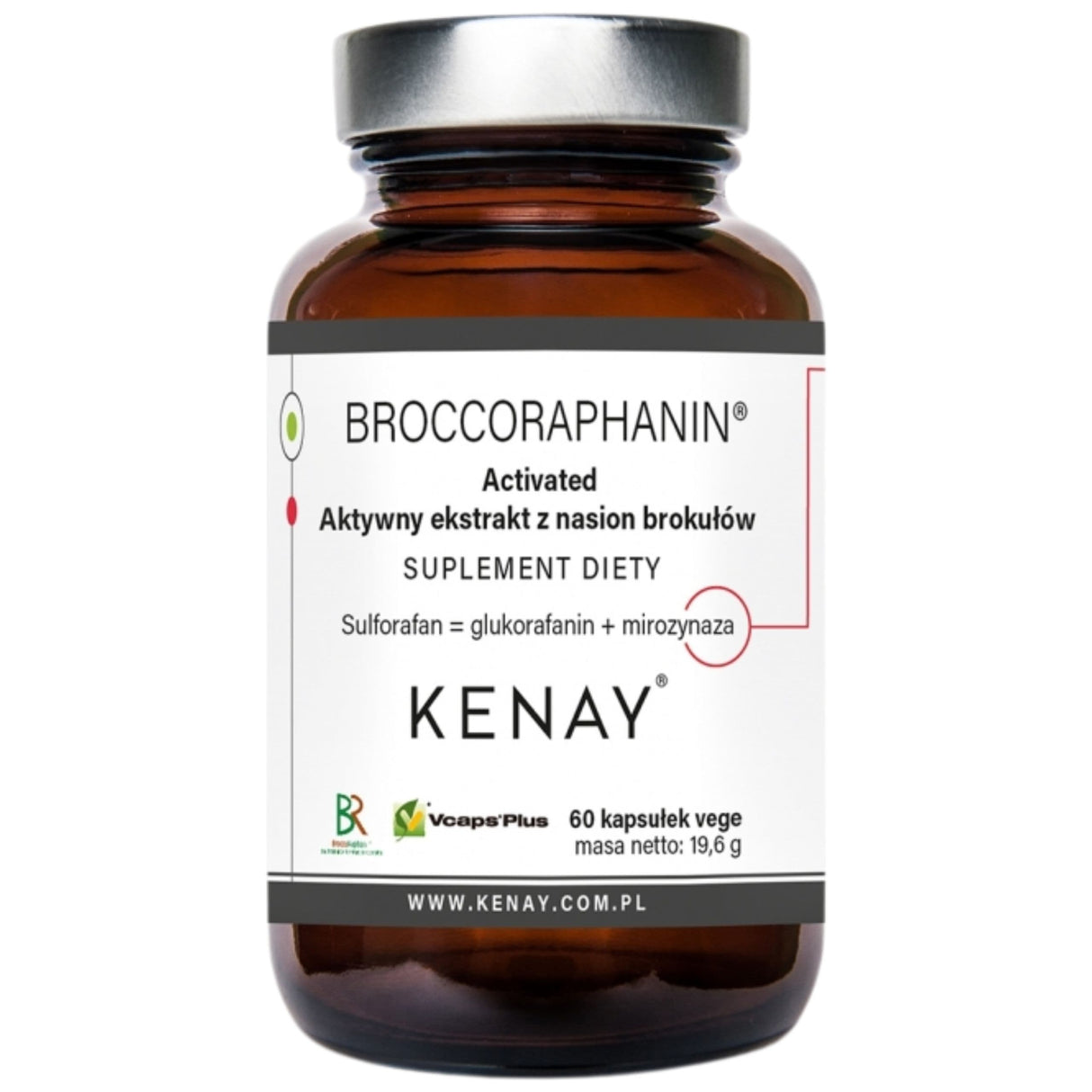 Kenay BroccoRaphanin Activated Broccoli Seed Extract - 60 Capsules