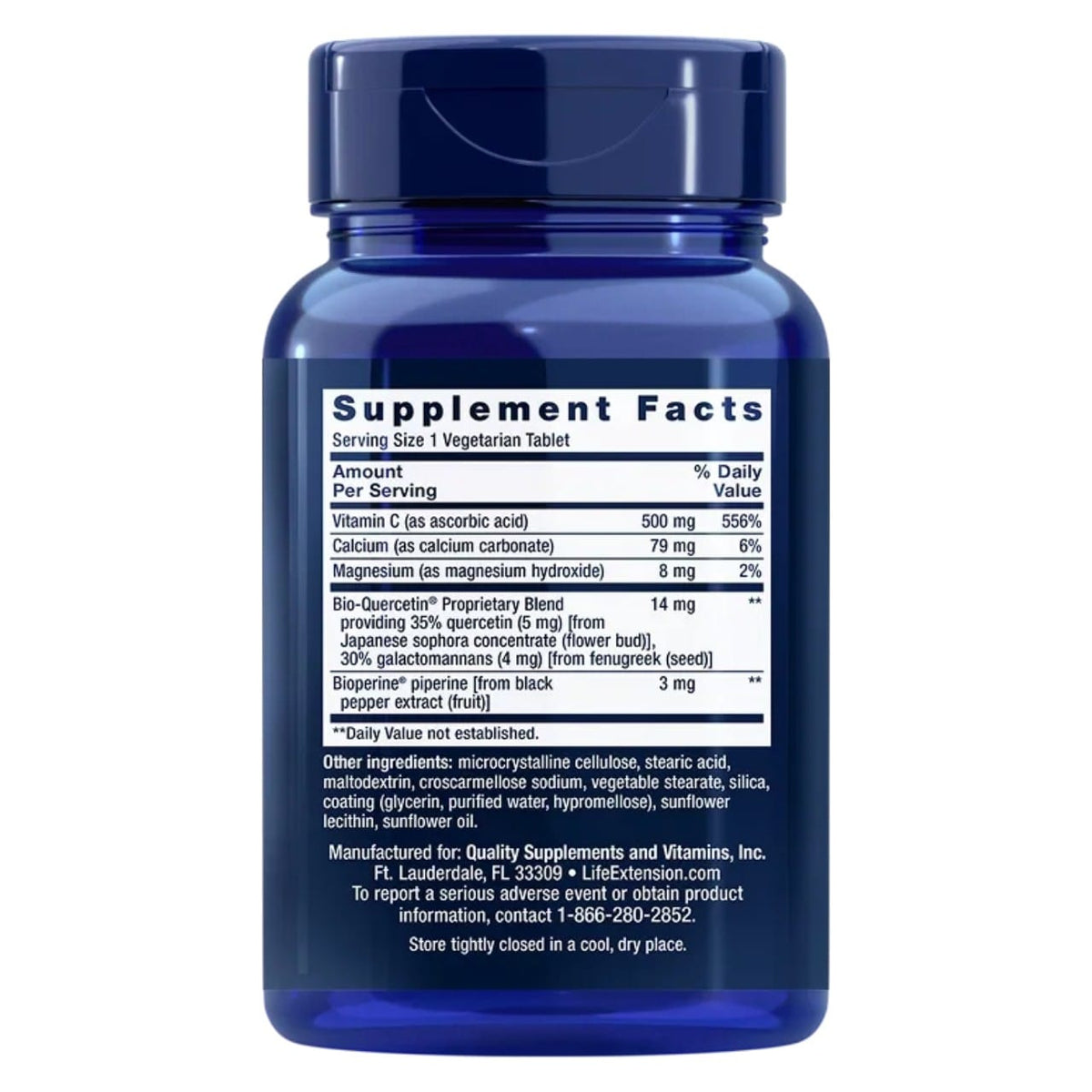 Life Extension Fast-C® and Bio-Quercetin® - 60 Tablets