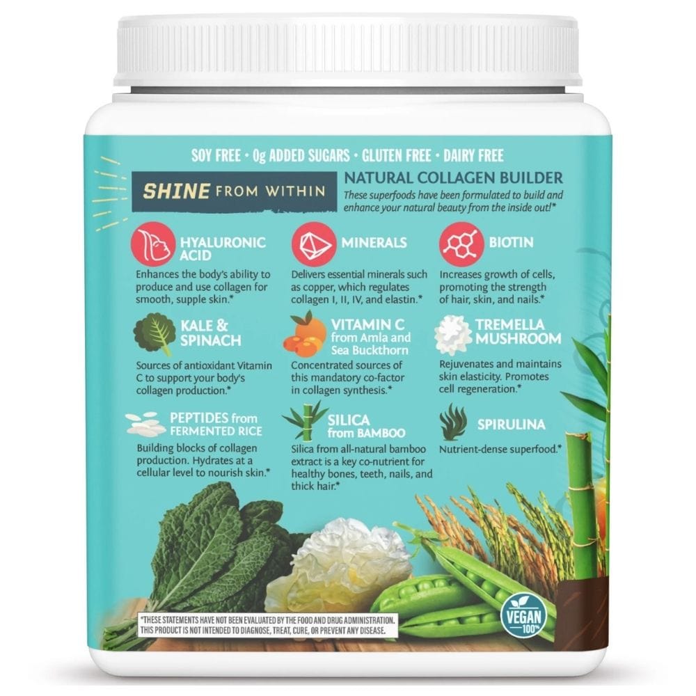 Sunwarrior Collagen Building Protein Peptides, Chocolate Fudge - 500 g