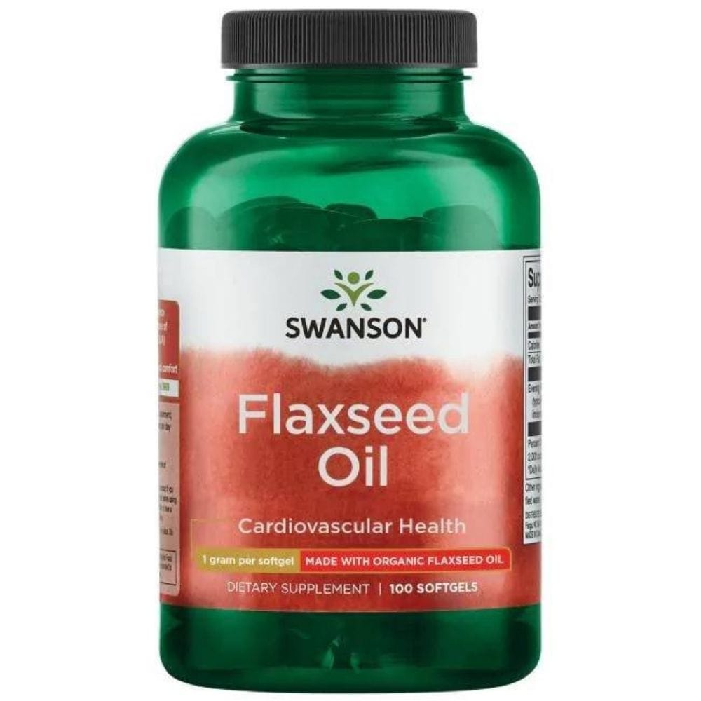 Swanson Flaxseed Oil 1000 mg - 100 Capsules