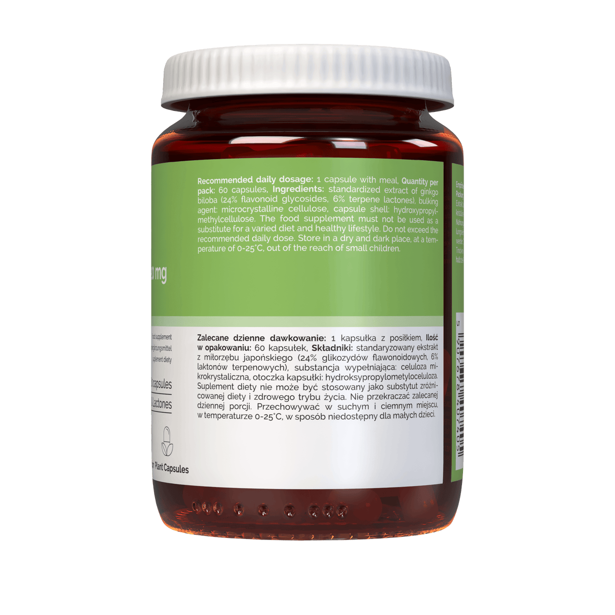 Vitaler's Ginkgo Biloba 120 mg - 60 Capsules