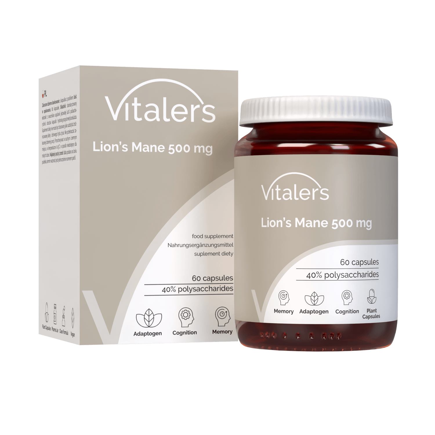 Vitaler's Lion's Mane 500 mg - 60 Capsules