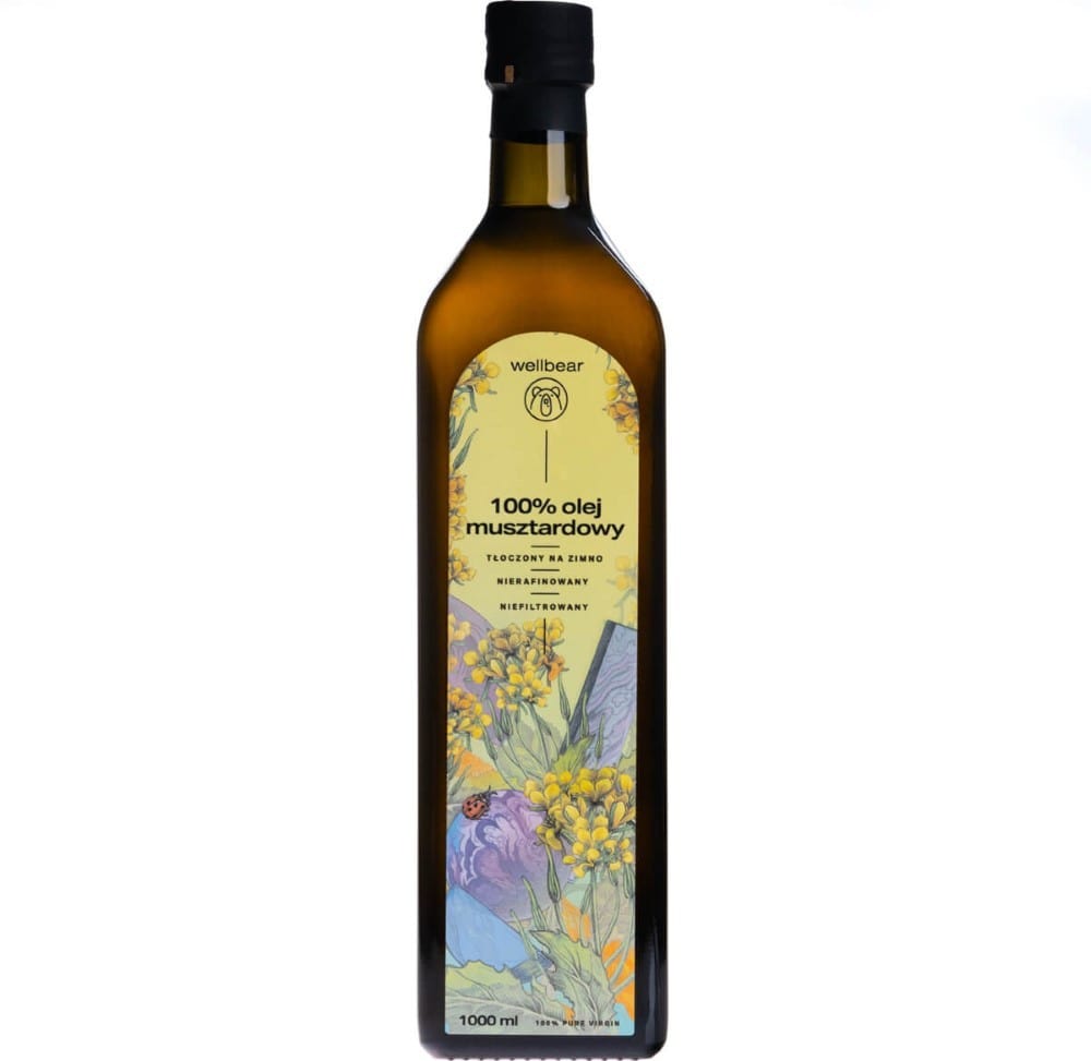 Wellbear Mustard Oil Cold Pressed - 1000 ml