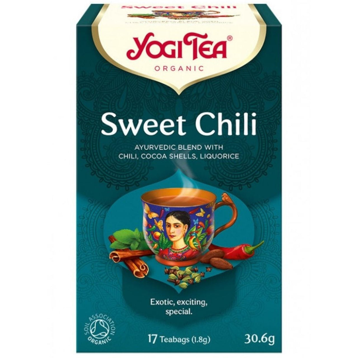 Yogi Tea Sweet Chili Tea with Cocoa and Liquorice - 17 Sachets
