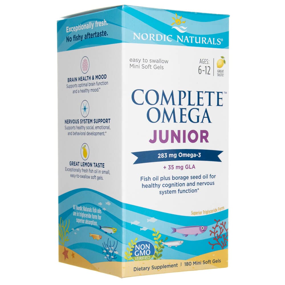 Nordic Naturals Complete Omega Junior Lemon - 180 Softgels