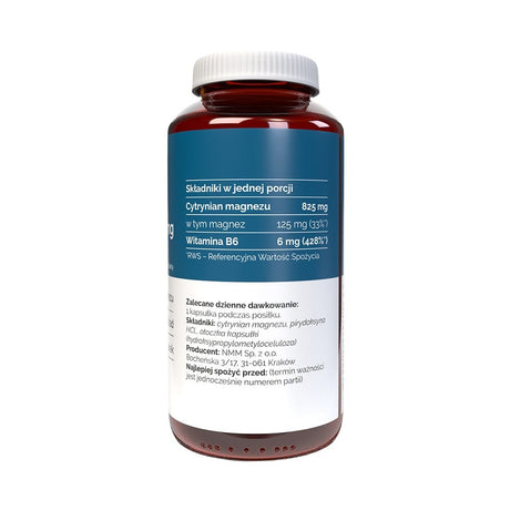 Vitaler's Magnézium 125 mg + B6-vitamin 6 mg – 120 kapszula
