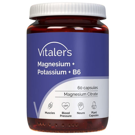 Vitaler's Magnézium 100 mg + Kálium 150 mg + B6-vitamin 6 mg - 60 kapszula
