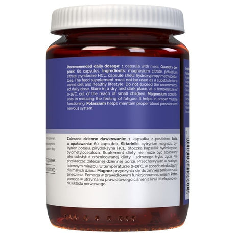 Vitaler's Magnézium 100 mg + Kálium 150 mg + B6-vitamin 6 mg - 60 kapszula