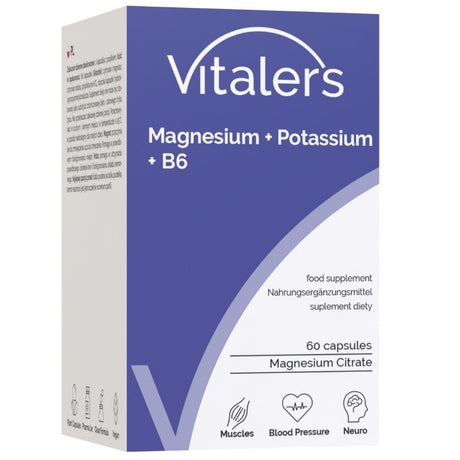 Vitaler's Magnézium 100 mg + Kálium 150 mg + B6-vitamin 6 mg - 60 kapszula