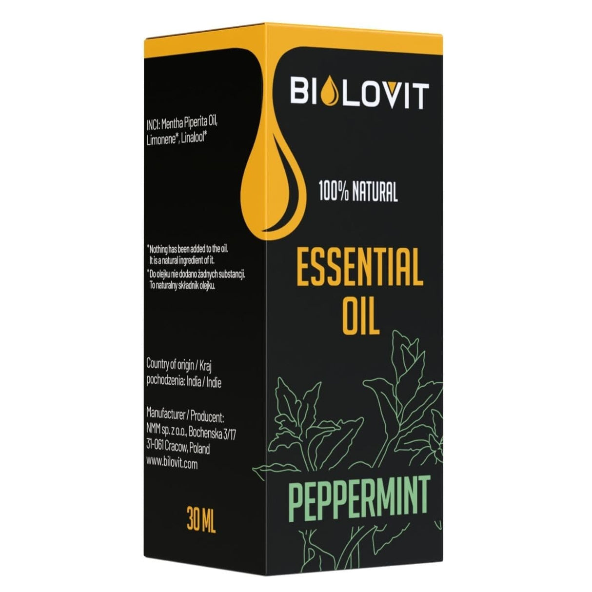 Bilovit Peppermint Essential Oil - 30 ml