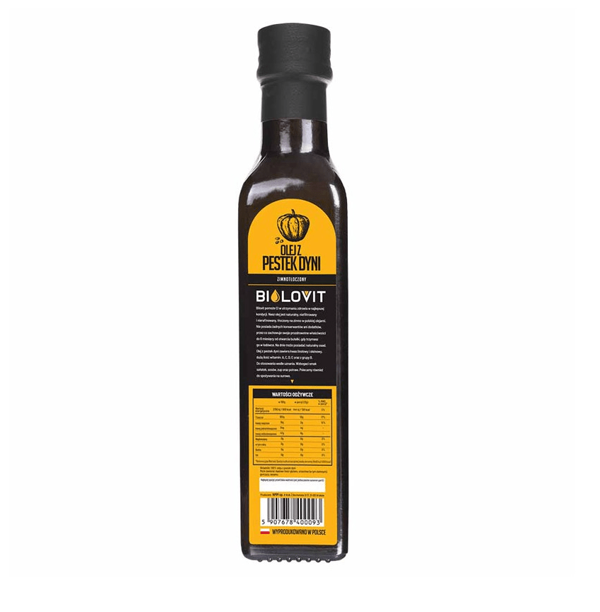 Bilovit Pumpkin Seed Oil Cold Pressed - 250 ml