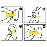 Haspro Multi10 Universal Earplugs Yellow - 10 pairs