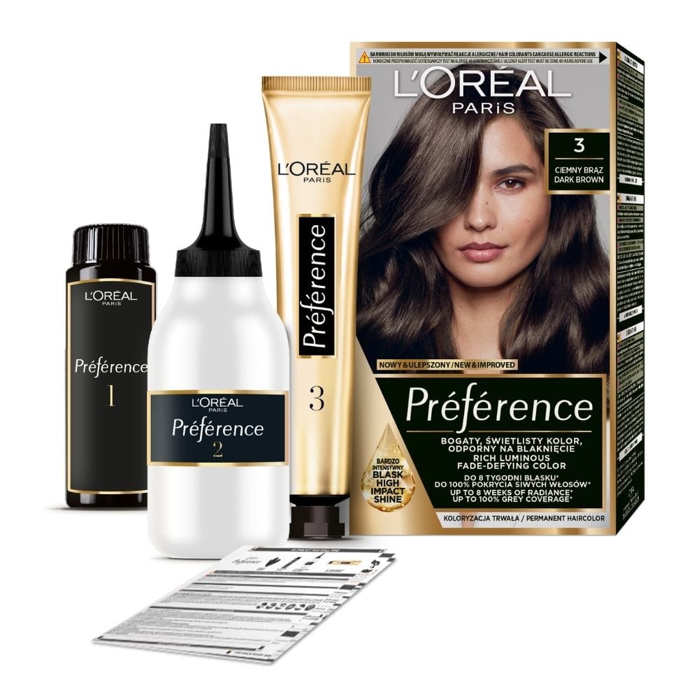 L'Oréal Paris Preference Hair Colour 3.0 Brasilia, Dark Brown