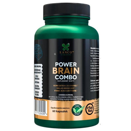 Lanco Nutritions Power Brain Combo - 60 Capsules