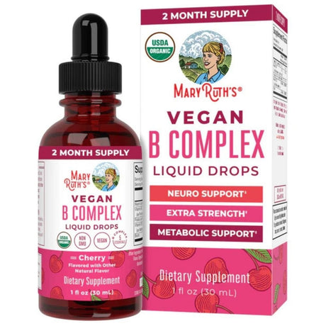 MaryRuth's Vitamin B Complex Drops, Cherry - 30 ml