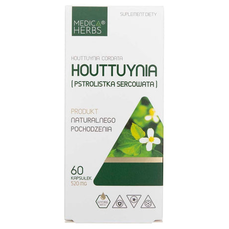 Medica Herbs Houttuynia (Heartleaf) 520 mg - 60 Capsules