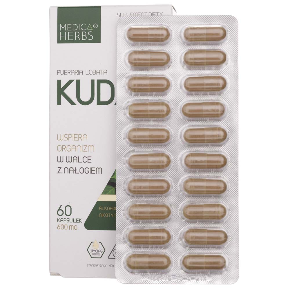 Medica Herbs Kudzu Root 600 mg - 60 Capsules