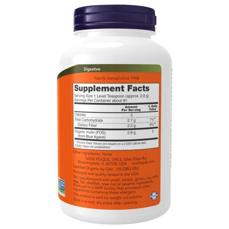 Now Foods Inulin Powder - 454 g