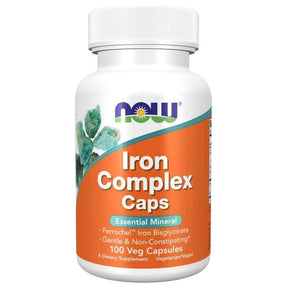 Now Foods Iron Complex 27 mg - 100 Capsules