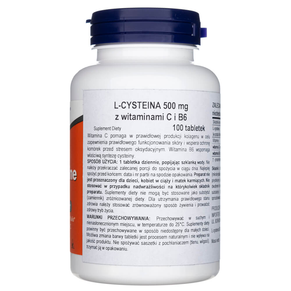 Now Foods L-Cysteine 500 mg - 100 Tablets