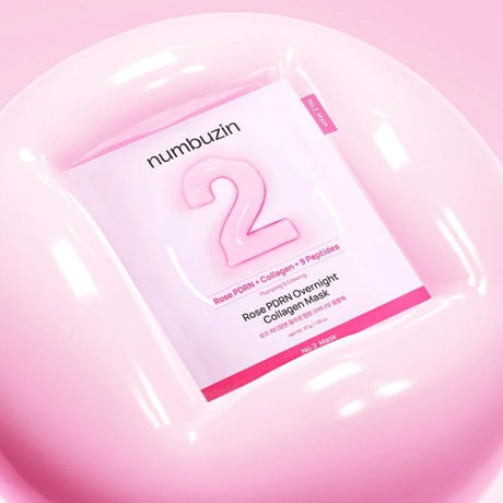 Numbuzin No.2 Rose PDRN Overnight Collagen Mask - 4 Pieces