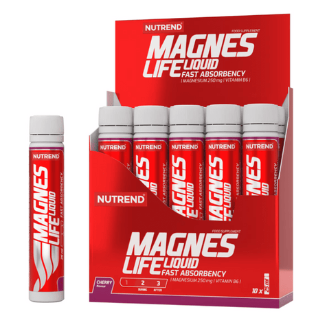 Nutrend Magneslife Liquid, Cherry - 10 x 25 ml