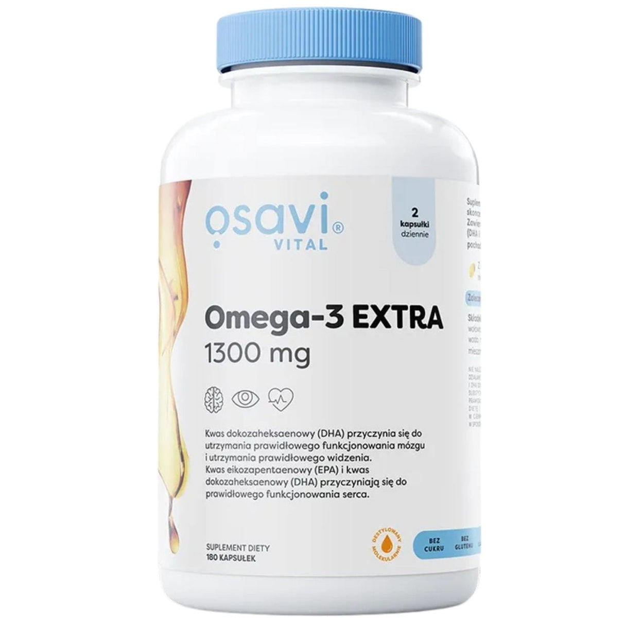 Osavi Omega-3 Extra 1300 mg, Lemon - 180 Capsules