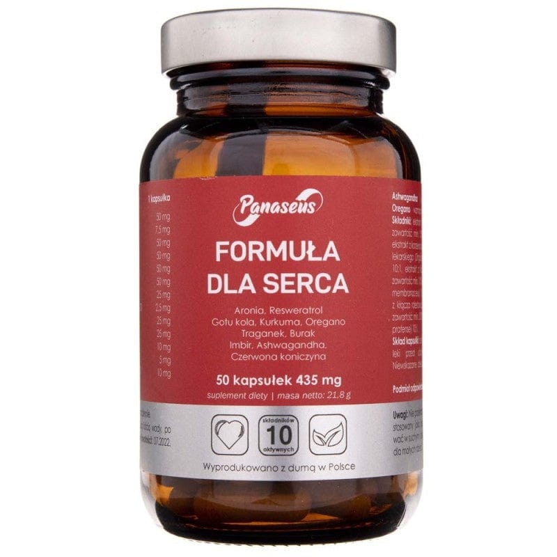 Panaseus Heart Formula 435 mg - 50 Capsules