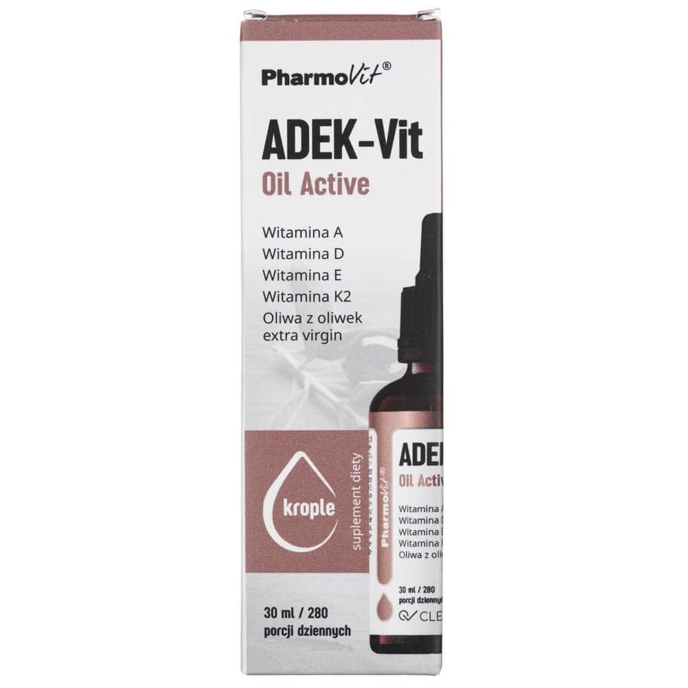PharmoVit ADEK-Vit Oil Active, Vitamins in Drops - 30 ml