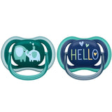 Philips Avent Ultra Air Hard Pacifier, 18+ Months, Boy - 2 Pieces