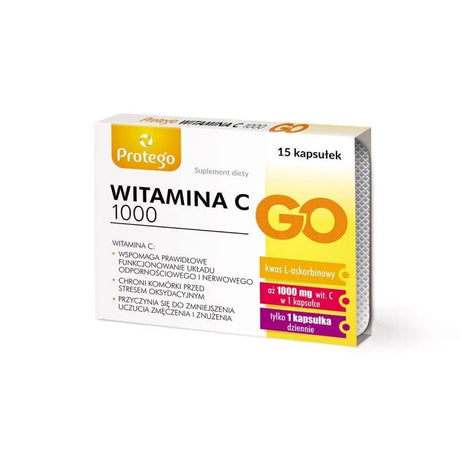 Protego Witamina C 1000 GO - 15 Capsules