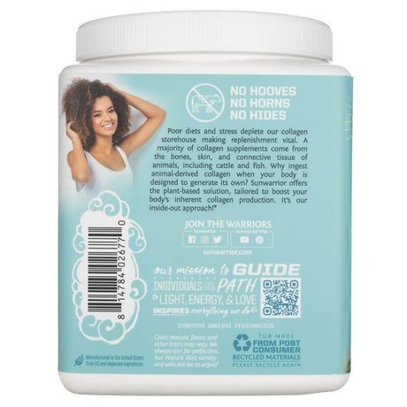 Sunwarrior Collagen Building Protein Peptides Tasteless USA - 500 g