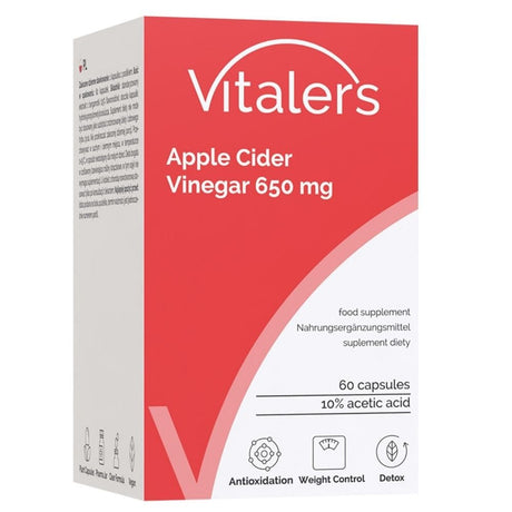 Vitaler's Apple Cider Vinegar 650 mg - 60 Capsules