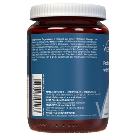 Vitaler's Probiotic 28 Strains with FOS - 30 Capsules