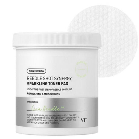 VT Cosmetics Reedle Shot Synergy Sparkling Toner Pad - 80 Pieces