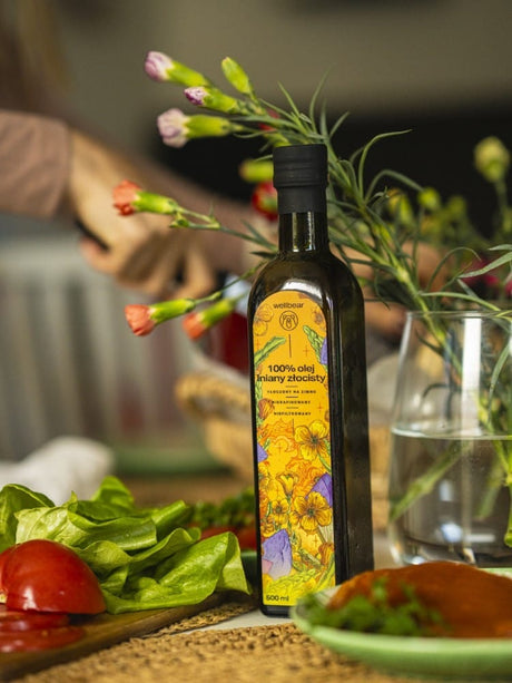 Wellbear Golden Flaxseed Oil Cold Pressed - 500 ml