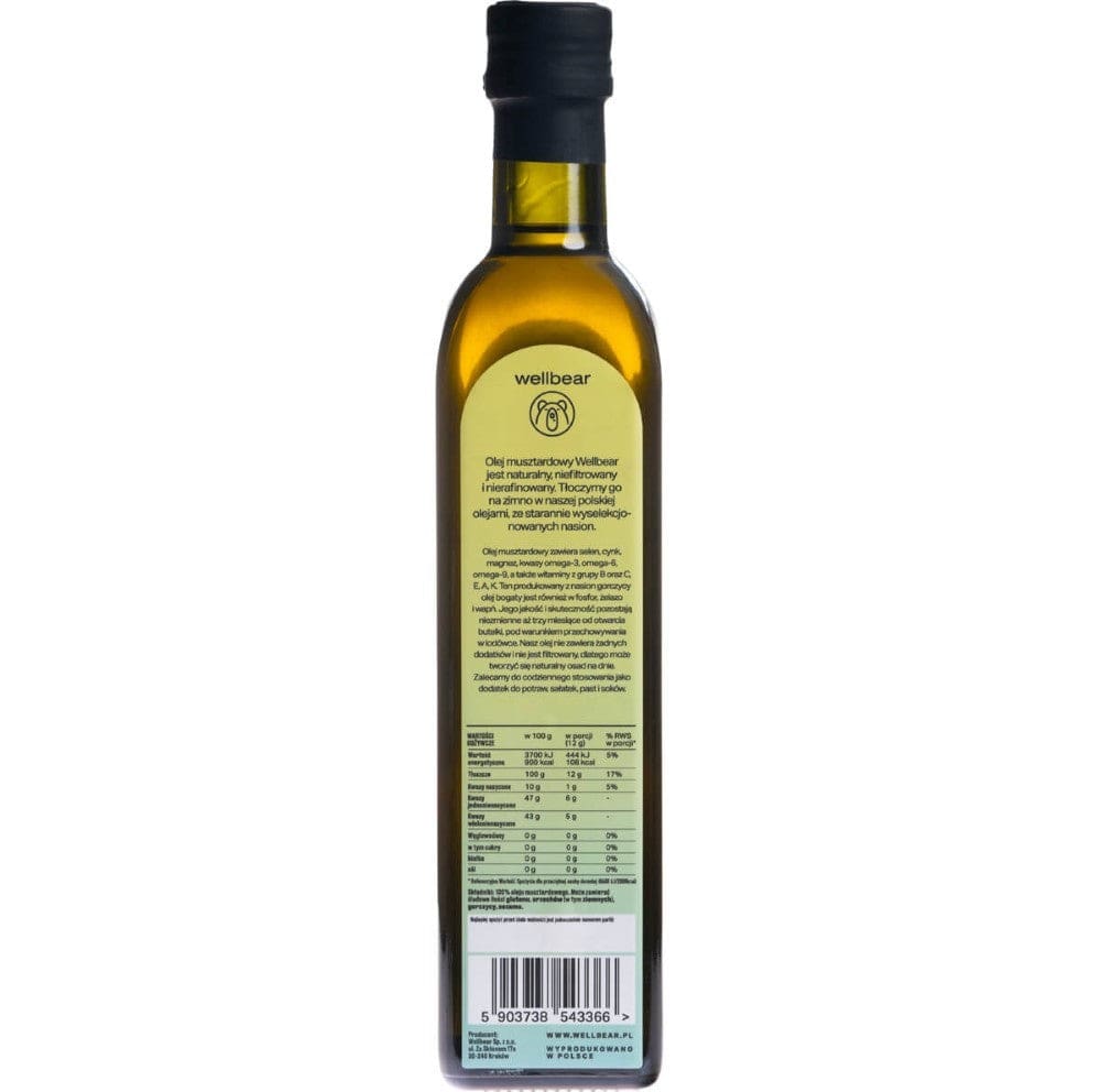 Wellbear Mustard Oil Cold Pressed - 500 ml