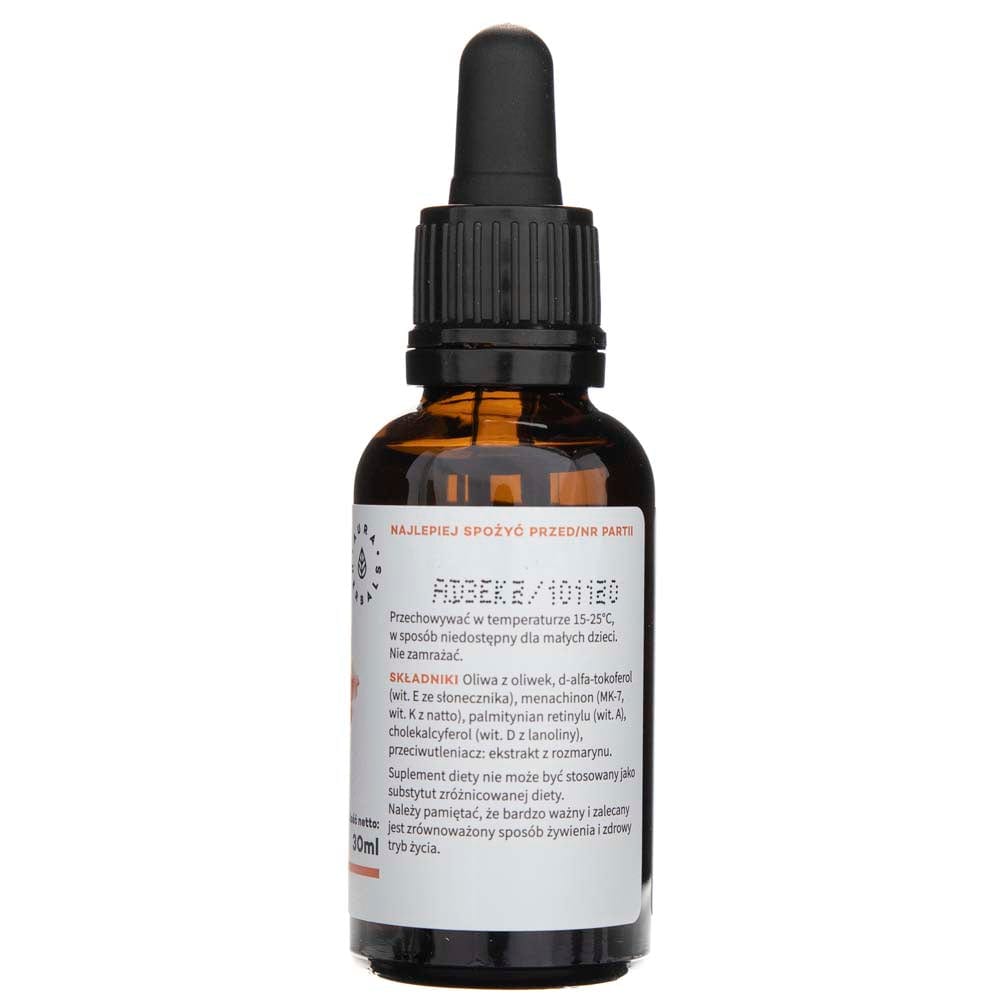 Aura Herbals Vitamin “ADEK” A + D3 (2000IU) + E + K2 MK7 drops - 30 ml