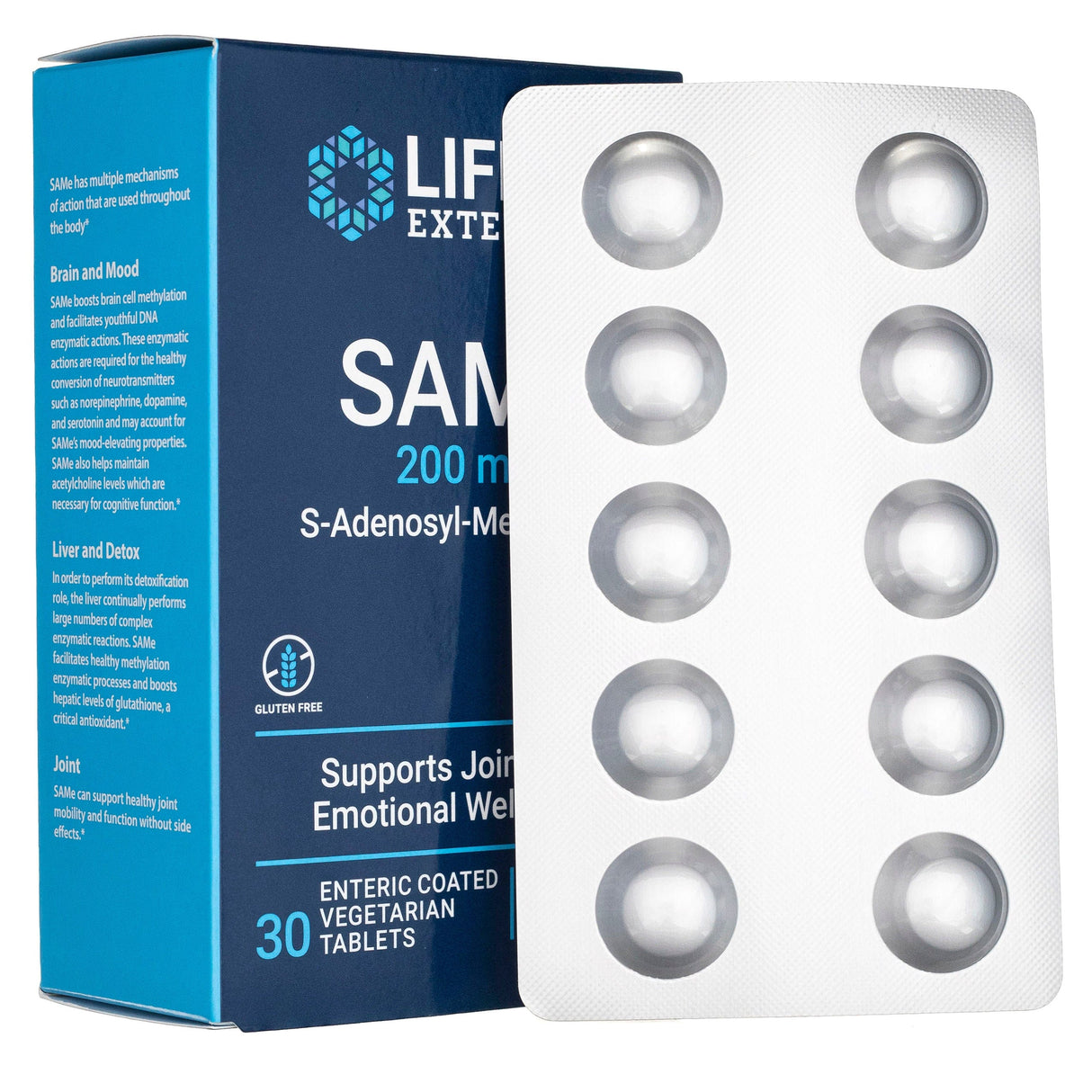 Life Extension SAMe 200 mg - 30 Tablets