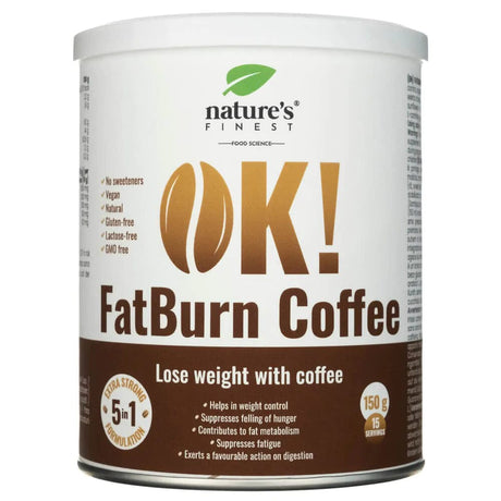 Nature's Finest OK! FatBurn Coffee, powder - 150 g